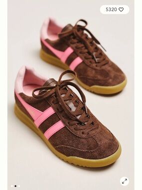 Gola Torpedo Sneakers - Brown Pink Suede